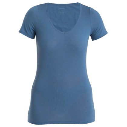 Camiseta de mujer Icebreaker W Siren SS Sweetheart azul Dawn