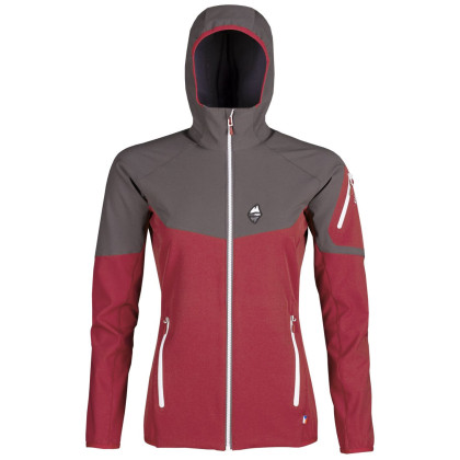 Chaqueta de mujer High Point Atom Lady Hoody Jacket rojo BrickRed/IronGate