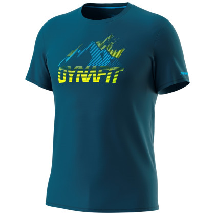 Camiseta funcional de hombre Dynafit Transalper Graphic S/S Tee M azul Petrol