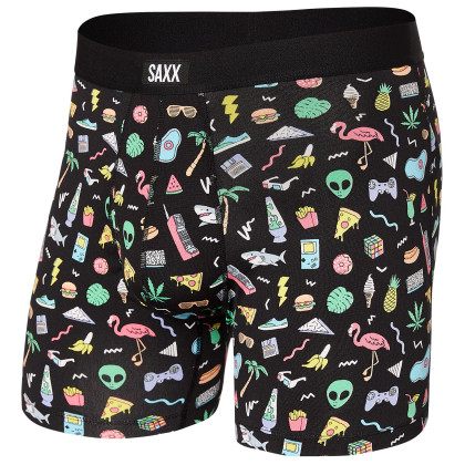 Calzoncillos bóxer Saxx Daytripper Boxer Brief Fly Fun Bits negro/verde fun bits-black