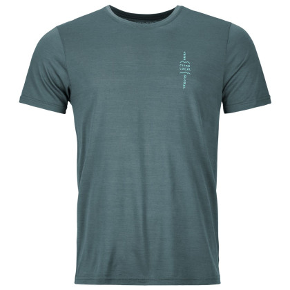 Camiseta funcional de hombre Ortovox 150 Cool Climb Local Ts M azul dark arctic grey