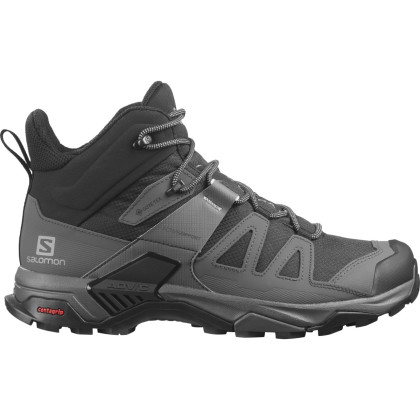 Calzado de senderismo para hombre Salomon X Ultra 4 Mid Wide Gtx negro/gris black