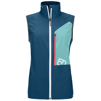 Chaleco de mujer Ortovox Berrino Vest W azul petrol blue