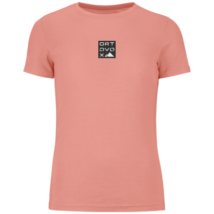 Camiseta de mujer Ortovox 185 Merino Square T-shirt Women's rosa Bloom