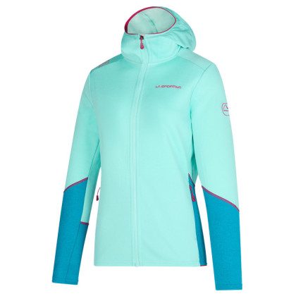 Sudadera de mujer La Sportiva Cosmic Hoody W azul/ azul claro Turquoise/Crystal