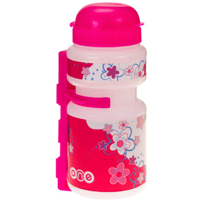 Botella para niños Just One One Smile rosa Transparent/Pink