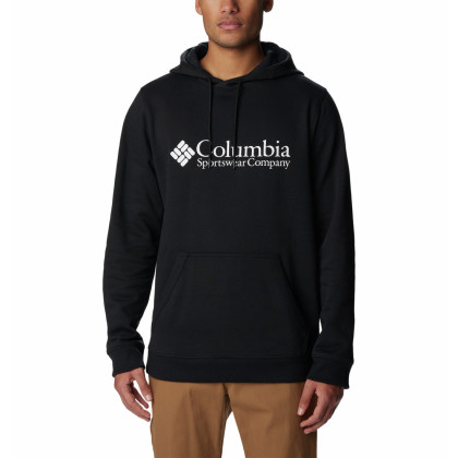 Sudadera de hombre Columbia CSC Basic Logo Hoodie negro mate Black, CSC Retro Logo