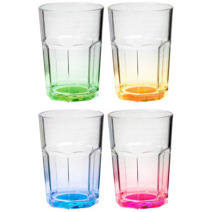 Juego de vasos Brunner Octoglass Color Set azul/violeta