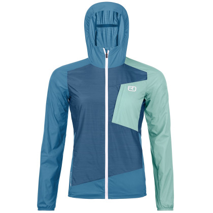 Chaqueta de mujer Ortovox Windbreaker Jacket W azul Petrol Blue