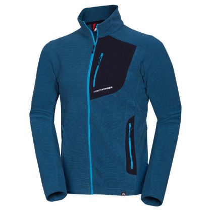 Sudadera funcional de hombre Northfinder Ludovico azul 526inkblue