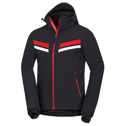 Chaqueta de esquí para hombre Northfinder Ugo negro/rojo 277blackred