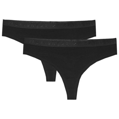 Bragas de mujer 4F Panties F018 (2Pack) negro Black