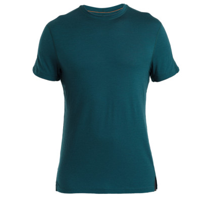 Camiseta funcional de hombre Icebreaker Men Merino 150 Ace SS Tee verde/azul Fathom Green