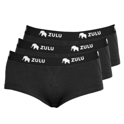 Bragas de mujer Zulu Merino 160 BF 3pack negro black