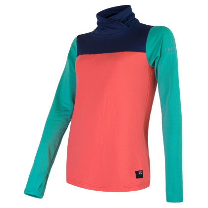 Sudadera de mujer Sensor Coolmax Thermo rosa/azul Coral/SvZelené/Tm