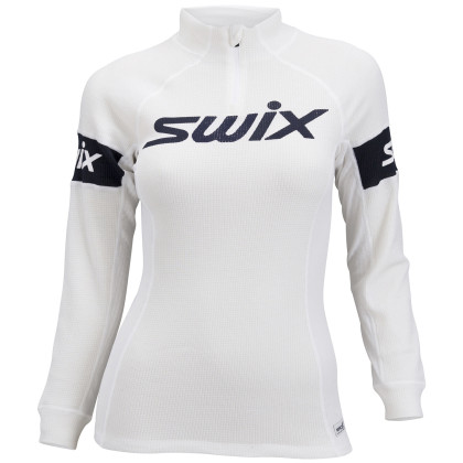 Camiseta funcional de mujer Swix RaceX Warm W blanco Snow White