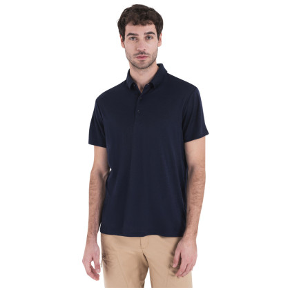 Camiseta de hombre Icebreaker Tech Lite III SS Polo azul Navy blue