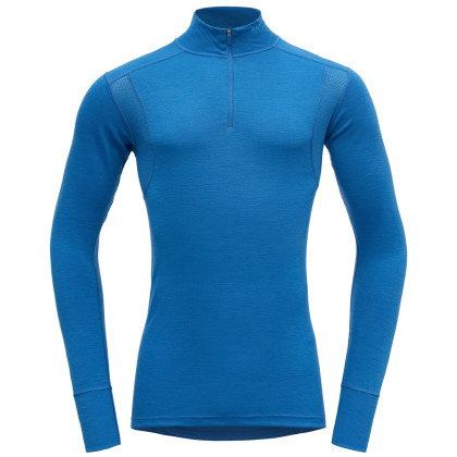 Camiseta de hombre Devold Hiking Half Zip Neck azul Skydiver