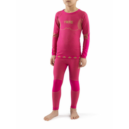 Ropa interior térmica para niños Viking Riko (Set) rosa 48