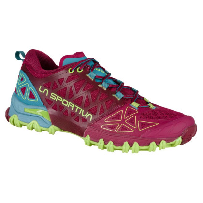 Calzado de mujer La Sportiva Bushido II Woman rosa/azul Red Plum/Topaz