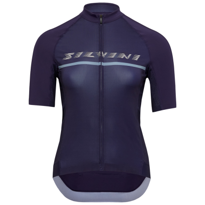 Maillot de ciclismo para mujer Silvini Mazzana azul oscuro navy-cream