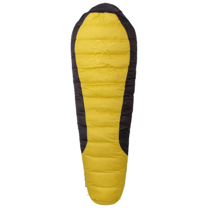 Saco de dormir de plumón Warmpeace Viking 1200 180 cm amarillo/negro Yellow/Gray/Black