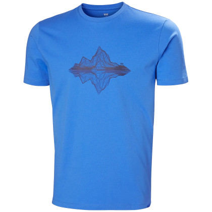 Camiseta de hombre Helly Hansen F2F Organic Cotton Tee 2.0 azul claro ULTRA BLUE