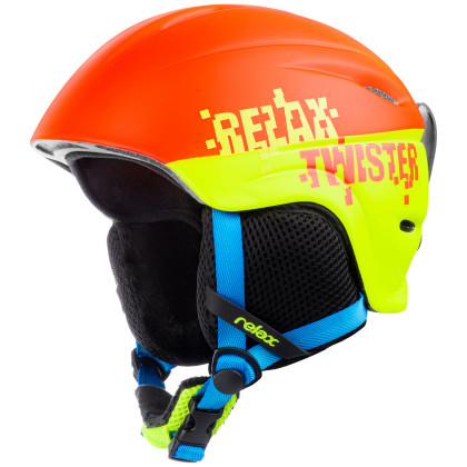 Casco de esquí para niños Relax Twister rojo/verde