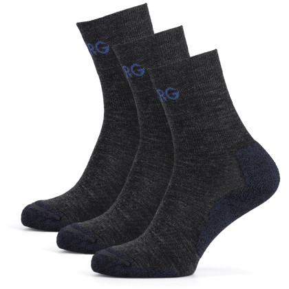 Calcetines de hombre Warg Trek Merino 3-pack gris/azul