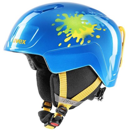 Casco de esquí para niños Uvex Heyya azul BlueSplash