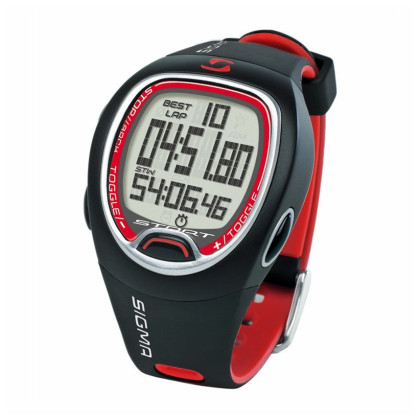 Reloj de pulsera Sigma SC 6.12 negro/rojo