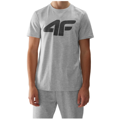 Camiseta de hombre 4F Tshirt M1155 gris claro Cold Light Grey Melange