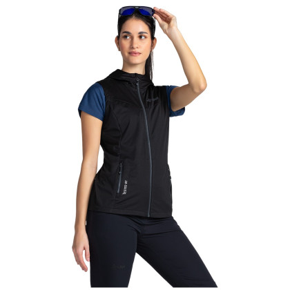 Chaleco de mujer Kilpi Monilea negro black