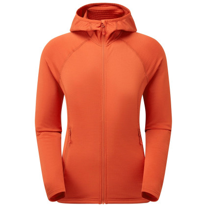 Sudadera funcional de mujer Montane Protium Lite Hoodie naranja SAFFRON RED