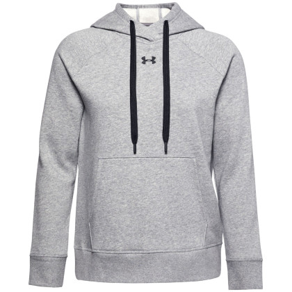 Sudadera de mujer Under Armour Rival Fleece HB Hoodie gris Steel Medium Heather / Black / Black