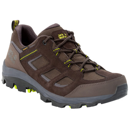 Calzado de hombre Jack Wolfskin Vojo 3 Texapore Low M verde/marrón dark brown / lime