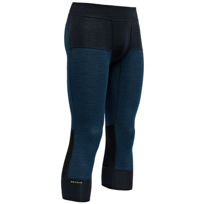 Calzoncillos funcionales de hombre Devold Tuvegga Sport Air Man 3/4 Long Johns azul Flood