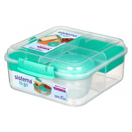 Caja de comida Sistema Bento Cube To Go 1,25L turquesa mint