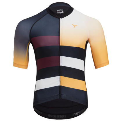 Maillot de ciclismo de hombre Silvini Mazzano 2023 negro/amarillo black-yellow