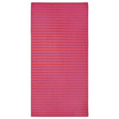 Toalla de secado rápido Regatta Printed Beach Towel rosa Hot Pink/Red Stripe