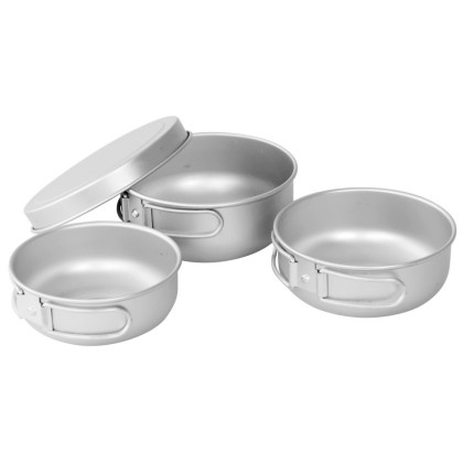 Vajilla Easy Camp Adventure Ultra Light Cook Set plata Silver