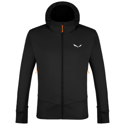 Chaqueta de hombre Salewa Puez Pl M Hd Jacket negro/naranja Black Out