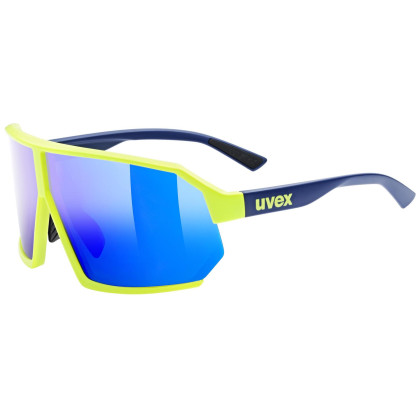 Gafas deportivas Uvex Sportstyle 237 amarillo/azul Yellow Blue Matt/Mirror Blue