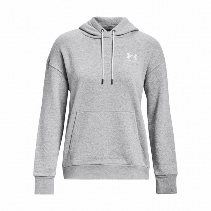 Sudadera de mujer Under Armour Essential Fleece Hoodie gris claro ModGrayLightHeather/White