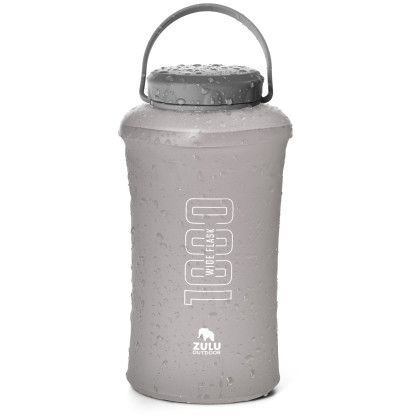 Botella plegable Zulu Wide Flask 1000 gris grey