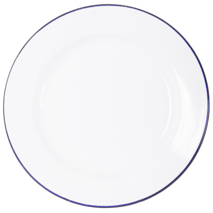 Plato Bo-Camp Dinner plate enamel blanco/azul Blue