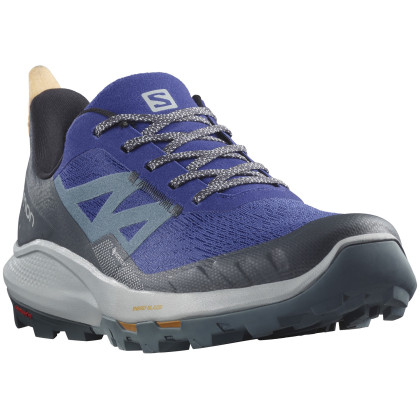 Calzado de senderismo para hombre Salomon Outpulse Gore-Tex azul Clematis Blue / India Ink / Blazing Orange