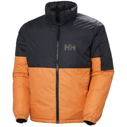 Chaqueta de invierno para hombre Helly Hansen Active Reversible Jacket negro/naranja Poppy Orange