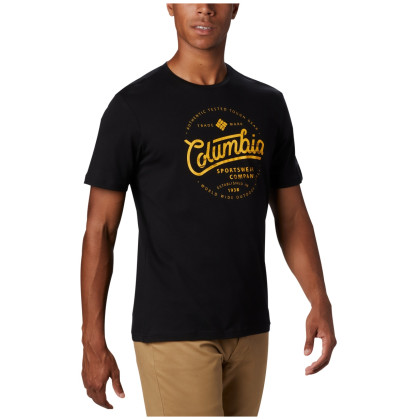 Camiseta de hombre Columbia M Path Lake Graphic Tee negro BlackRoundBound