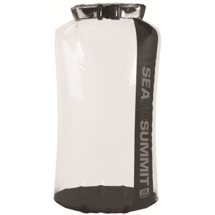 Bolsa estanca Sea to Summit Stopper Clear Dry Bag 20L negro Black